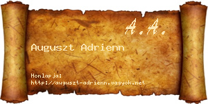Auguszt Adrienn névjegykártya