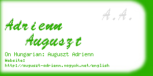 adrienn auguszt business card